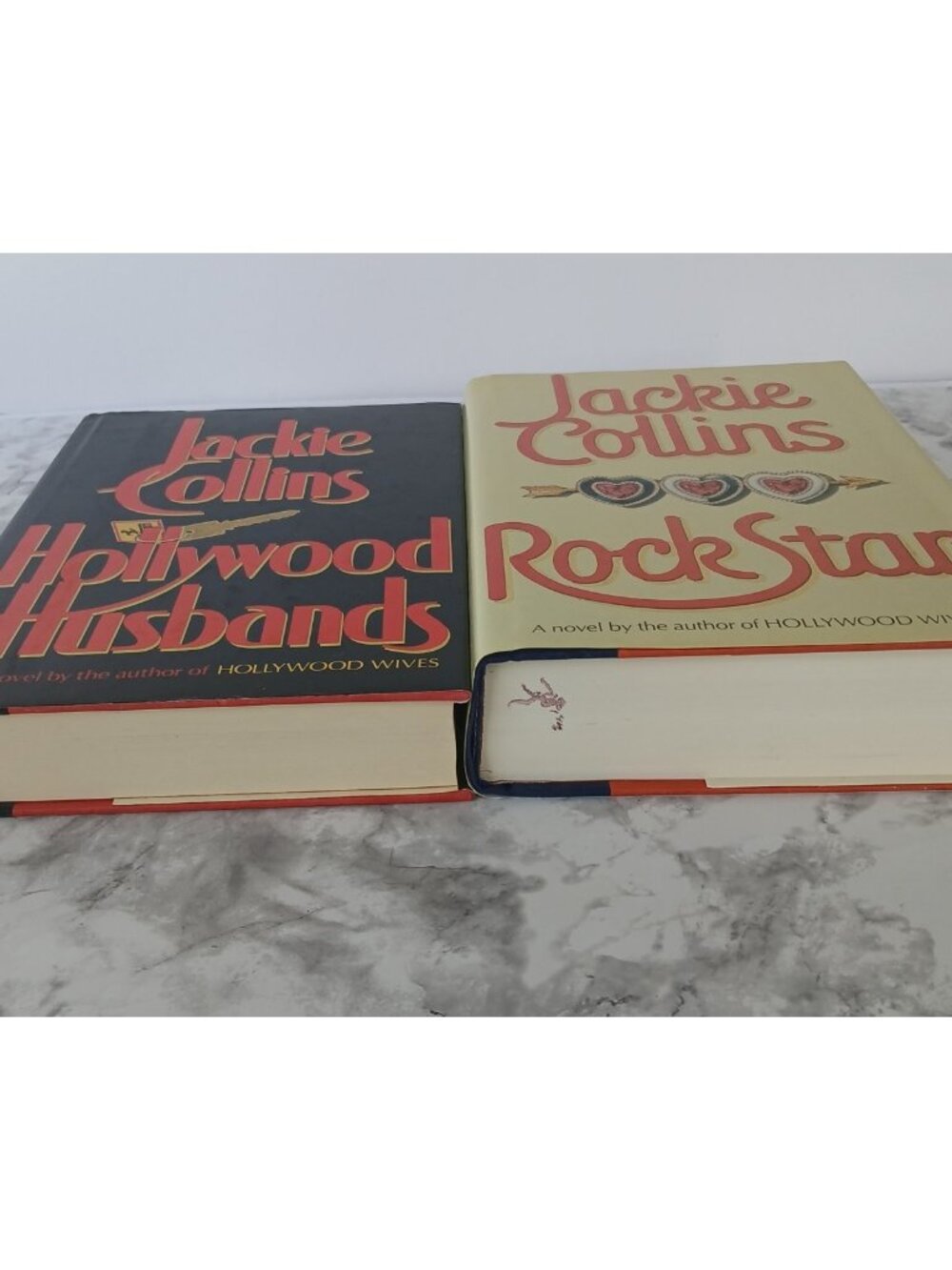 Jackie Collins Hardcover Bundle Hollywood Husbands + Rock Star | 2 Book Set - Picture 2 of 7
